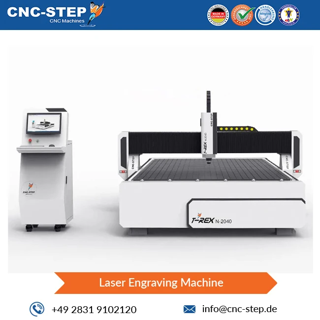 Germany Origin manufacturer of Innovative Technology Control Panel and Stepper Motor CNC Laser Engraving Machine T-Rex N-2040