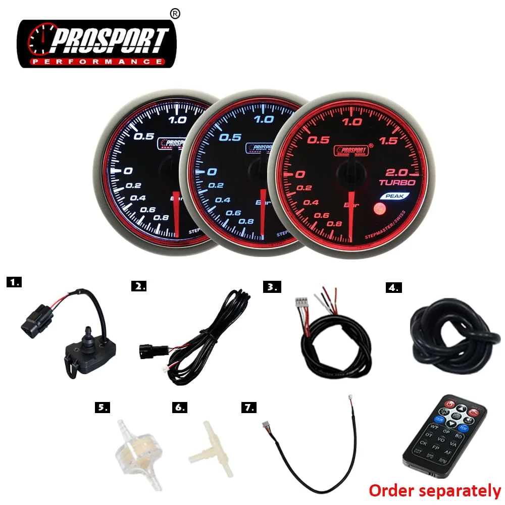 УФ-фильтр 52 мм с се Красный кольцо светодиодный дисплей дымчатые линзы Швейцарский шаговый двигатель метр boost 3 вида цветов подсветки WRC серии автомобиля