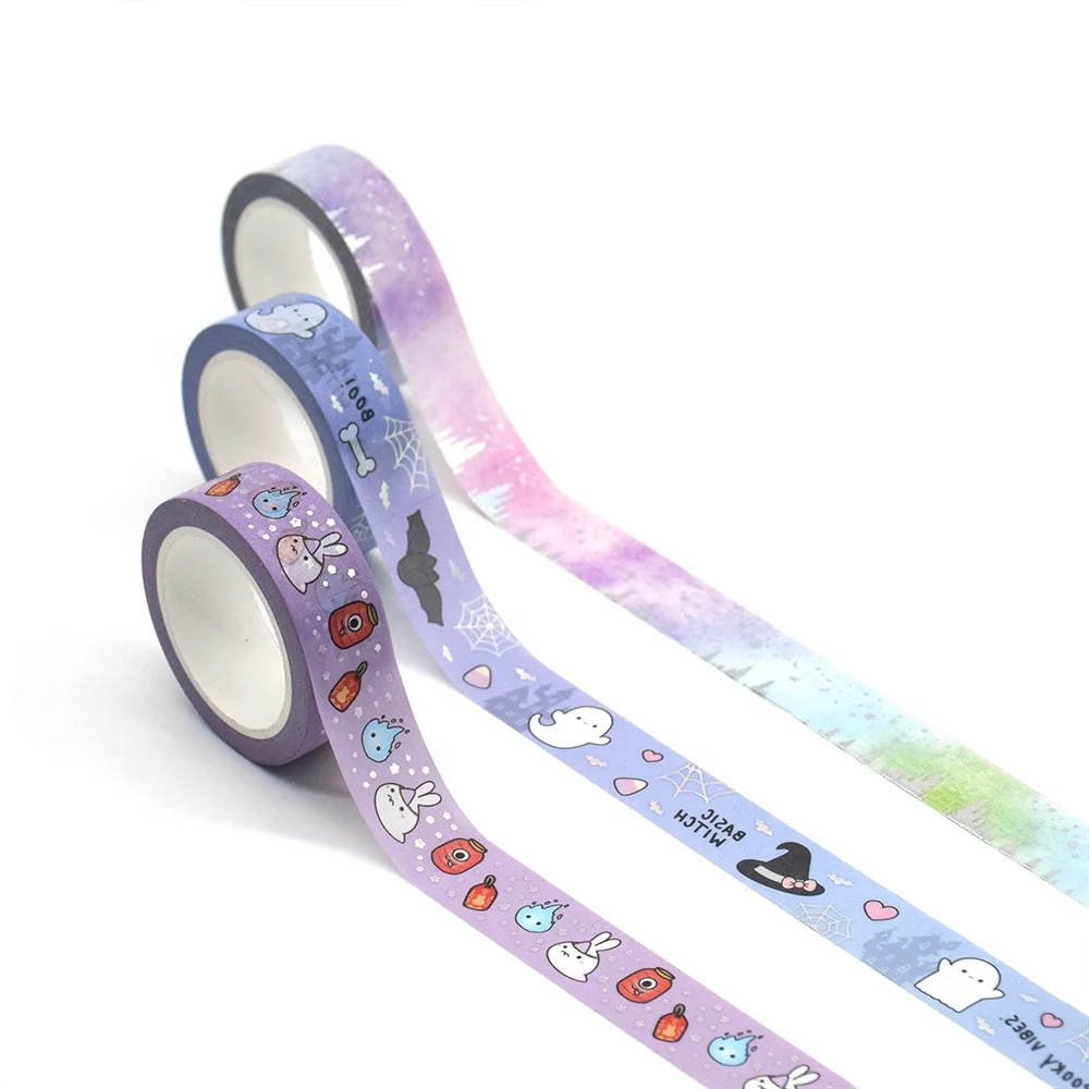 Free Sample Masking Tape Galaxy for Teenager Diy Gold Foil Custom Washi Tape