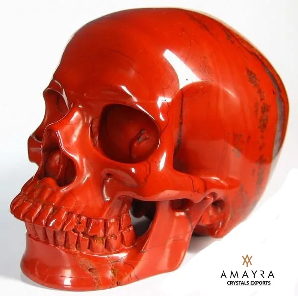 Spiritual Red Jasper Skulls l Healing Skulls From India | Chakra Stones for Healing |Buy Online From Amayra Crystals Exports