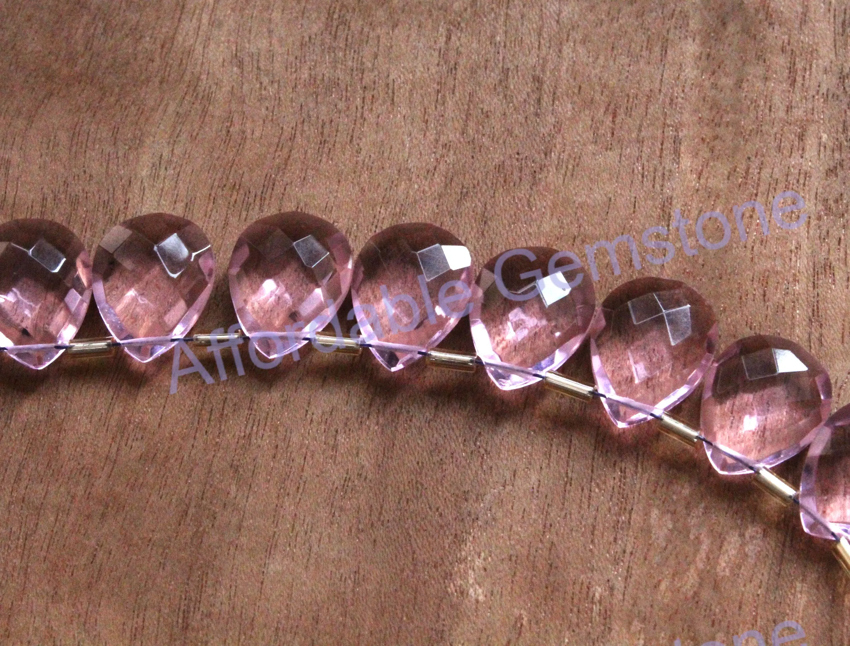 
Rose Quartz Top Drill Gemstone Heart Shape stone Hand polished Gems Rose Quartz Beads jewelry making stone Size 12x16MM 