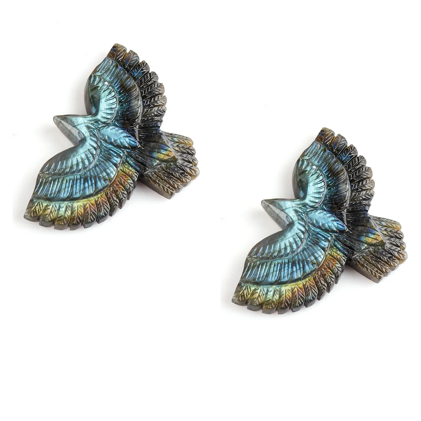 
 Натуральный драгоценный камень с изображением орла, животные, успокаивающий Хрустальный Настенный декор, резной камень для заживления и украшения, камень  