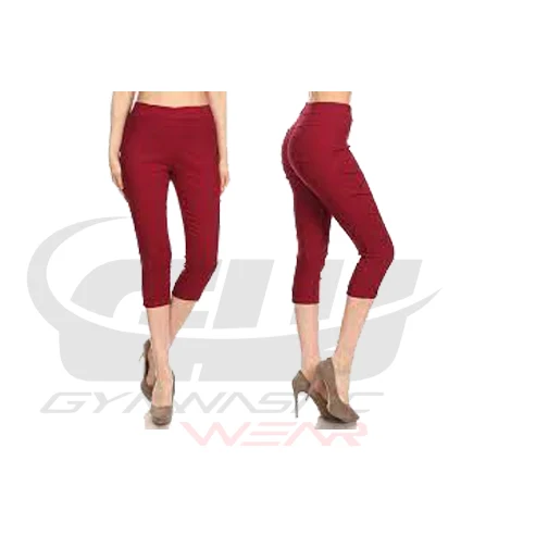 Capries with pockets design with customized logo BY GYMNASTIC WEAR