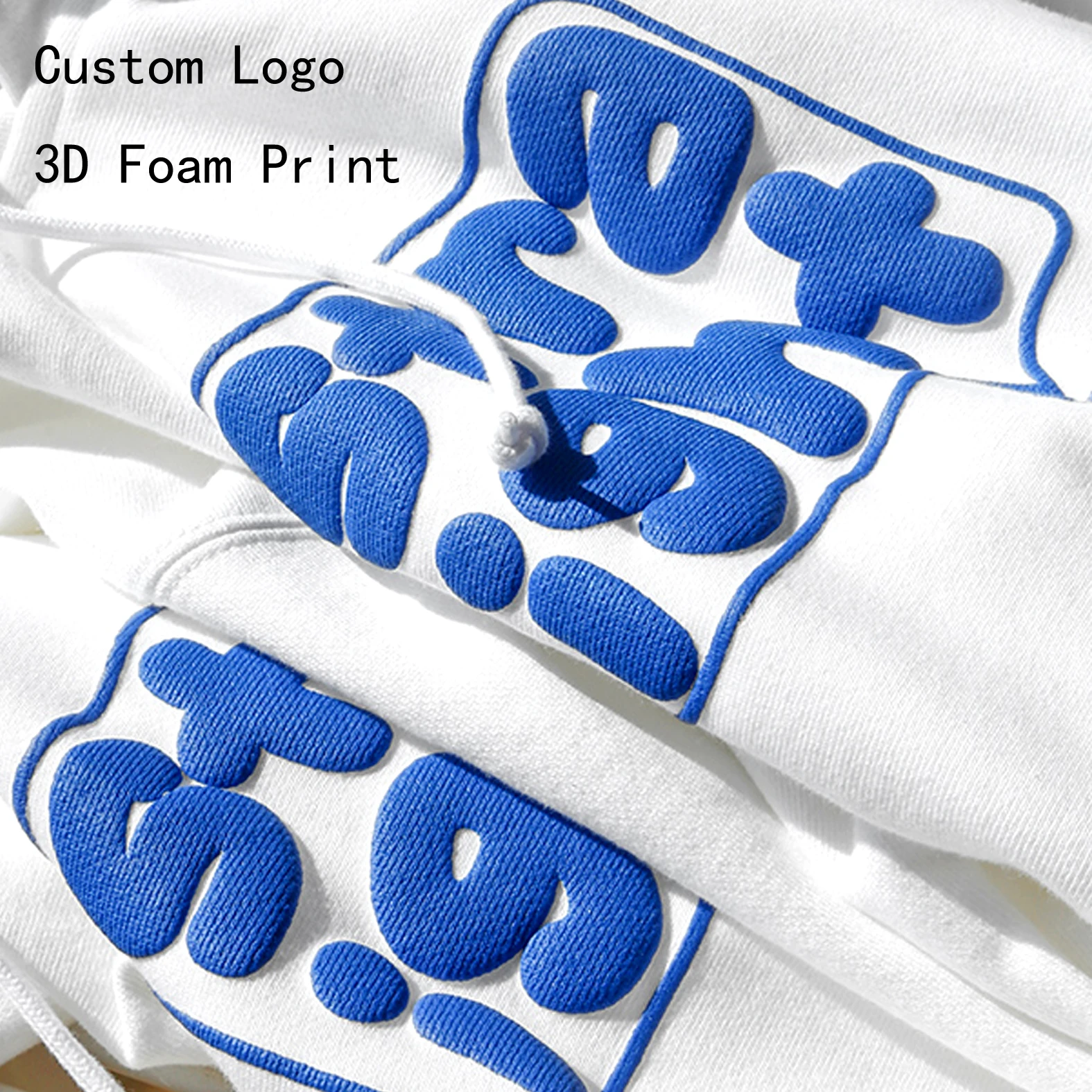 2021 New Couples 3d Foam Print Hoodie Sweatshirt Custom High Quality 3D puff Printing Logo Oversized Hoodies For Men