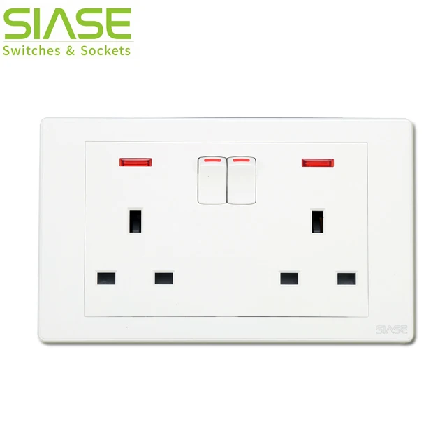 250 В Великобритания настенная розетка электрические аксессуары переключатель и 13a двойной полюс