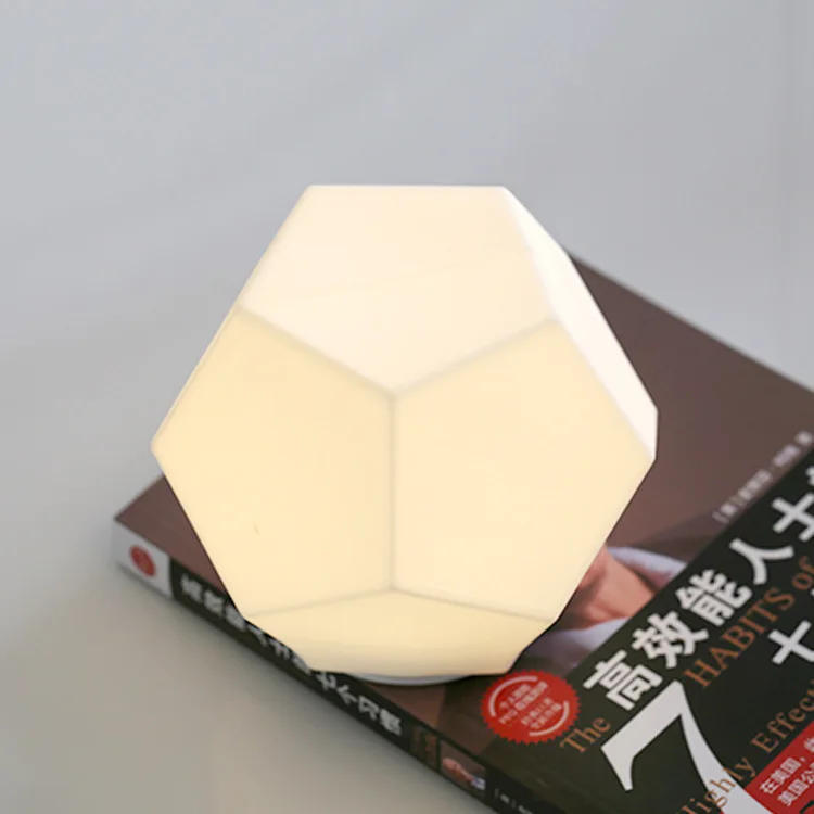 waterproof lightweight cute colorful water cube silicone night light charging  for baby for sleeping
