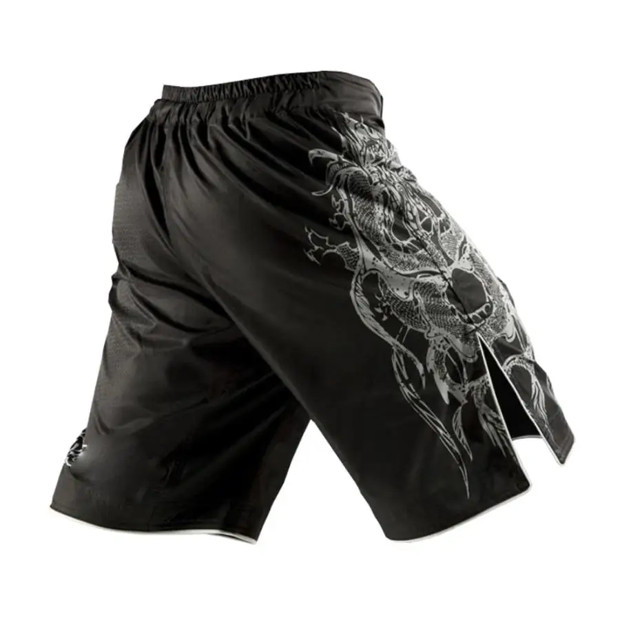 Боксерские шорты для занятий спортом фитнесом мясом смешанных боевых искусств с индивидуальным дизайном и принтом материал лучшего качества