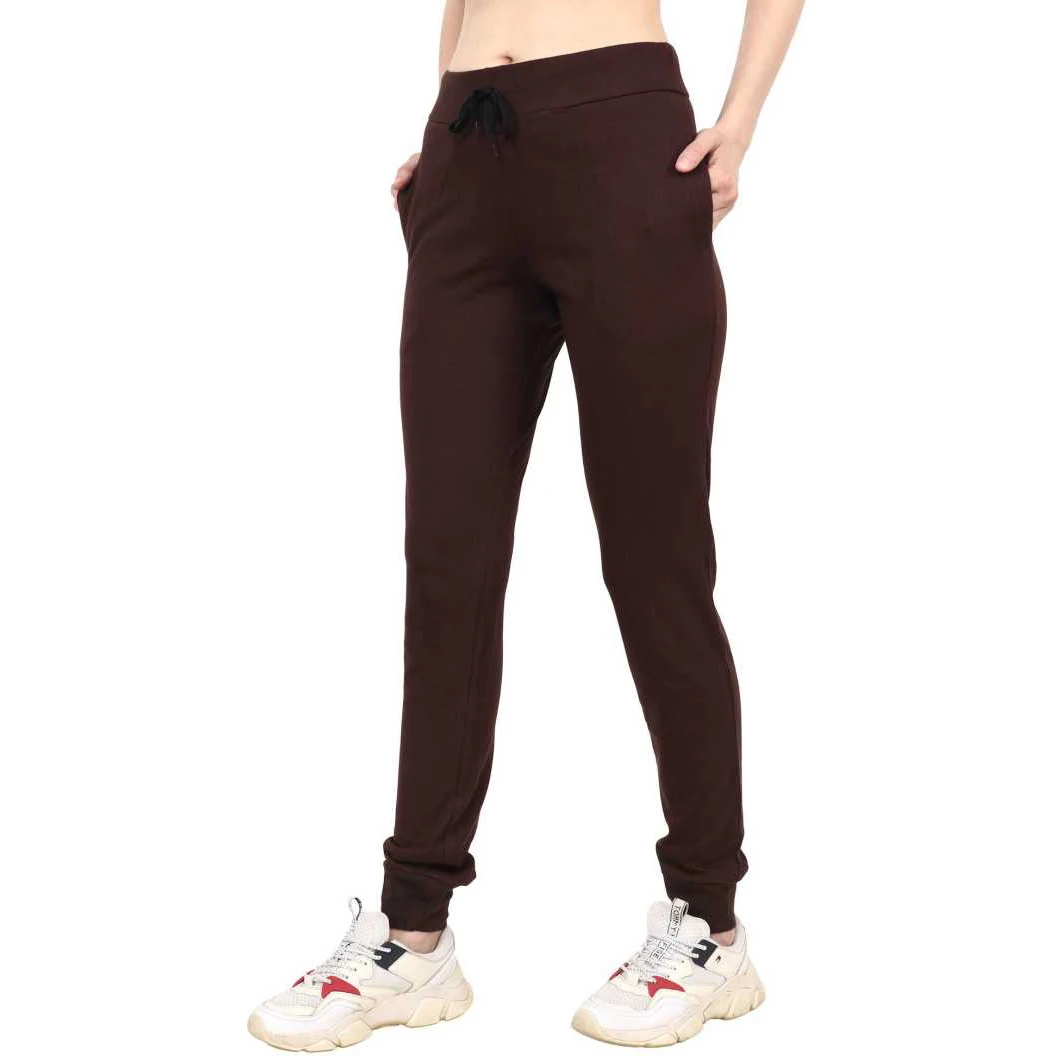 Hot Sale Women Hip Hop Styles Solid Brown Casual Wear Jogger Pants High Quality Running And Yoga Sports Wear Trouser Pants