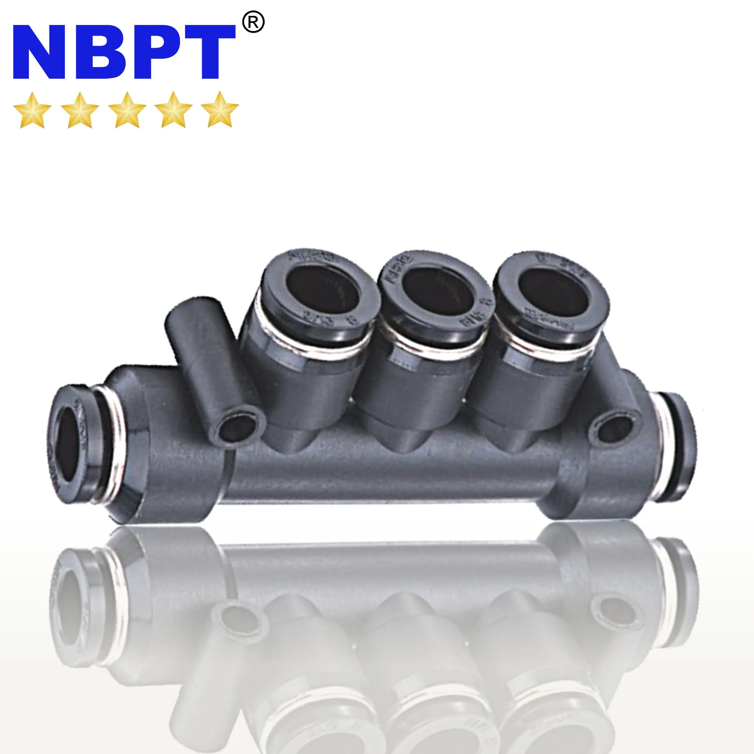 Push To Connect Straight equal  in line Union PU One Touch fitting by NBPT