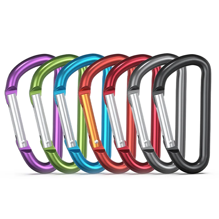 Wholesale Custom Logo Aluminum Snap Hook Clips Carabin Hook Mini Carabiner Keychain