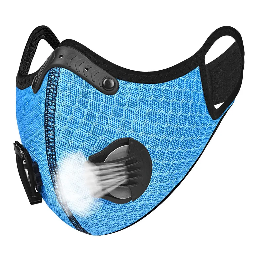 
Anti Pollution Visors Reusable Activated Carbon Filter Breathable Protector 