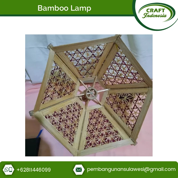 Minimal Price High Quality Long Lasting Bamboo Material Floor Lamp for Wholesale Purchasers