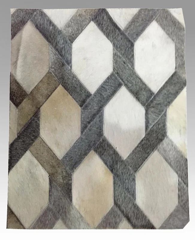 Household Comfortable Hot Selling Living Room 100% Leather Hair On Floor Carpet