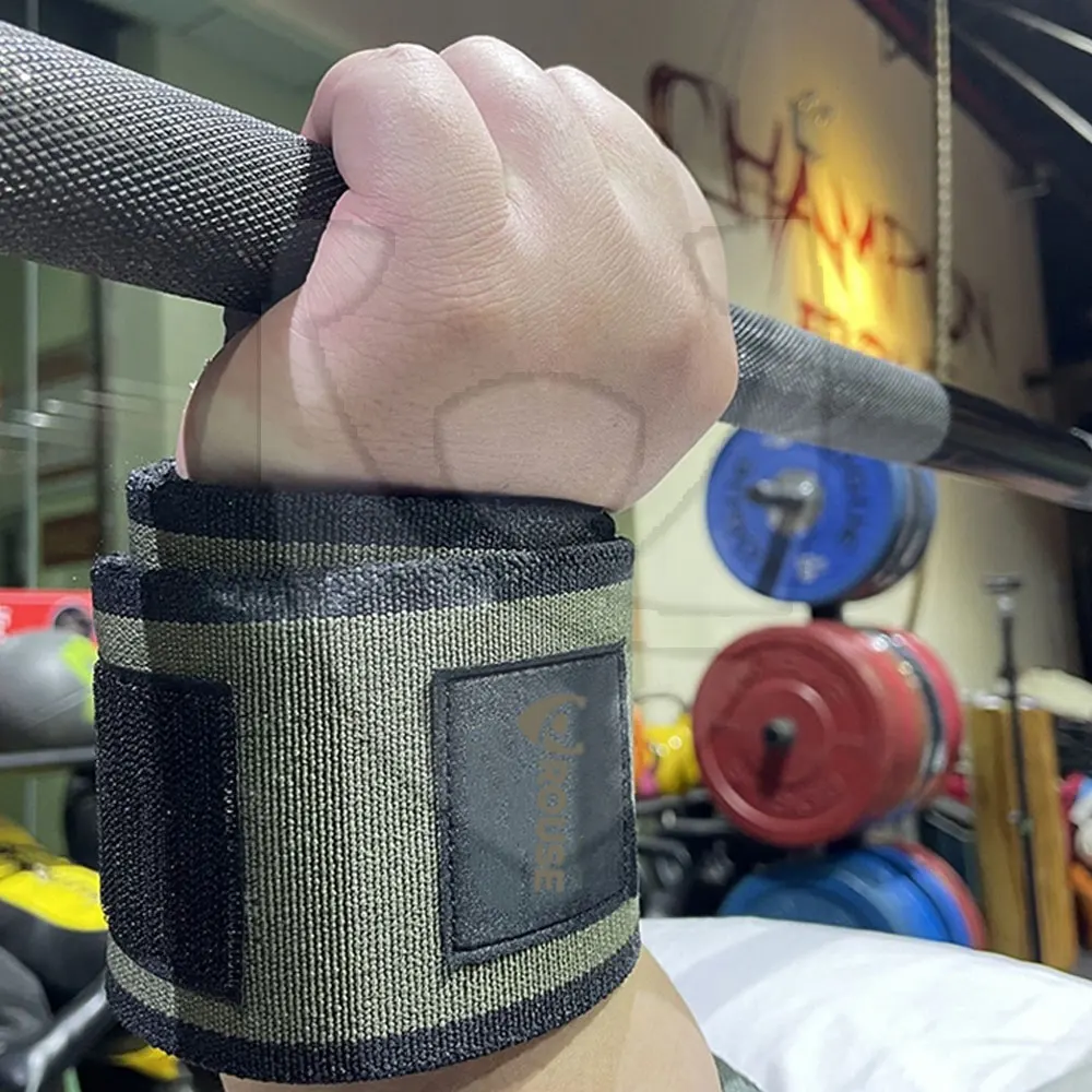2023 ROUSE Factory Direct Supply Latest Fashion Wristband Custom Made Cotton Weightlifting Wrist Wraps For Sale