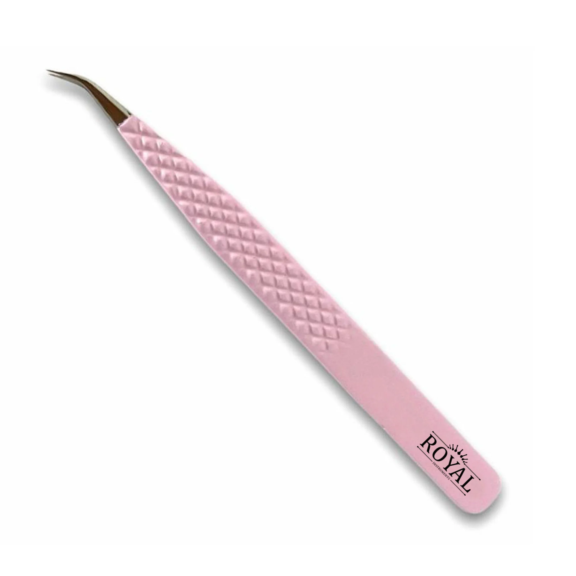 Lash Classy Wholesale Eyelash Tweezers Straight Rounded Tip Tweezers Highly Isolated Extension Tweezers Pink