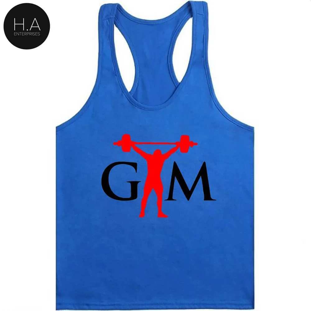 2021 fashion Summer Print Cotton Bodybuilding Fitness Stringer Men Tank Top gyms Gorilla Wear Vest Undershirt Tank Tops