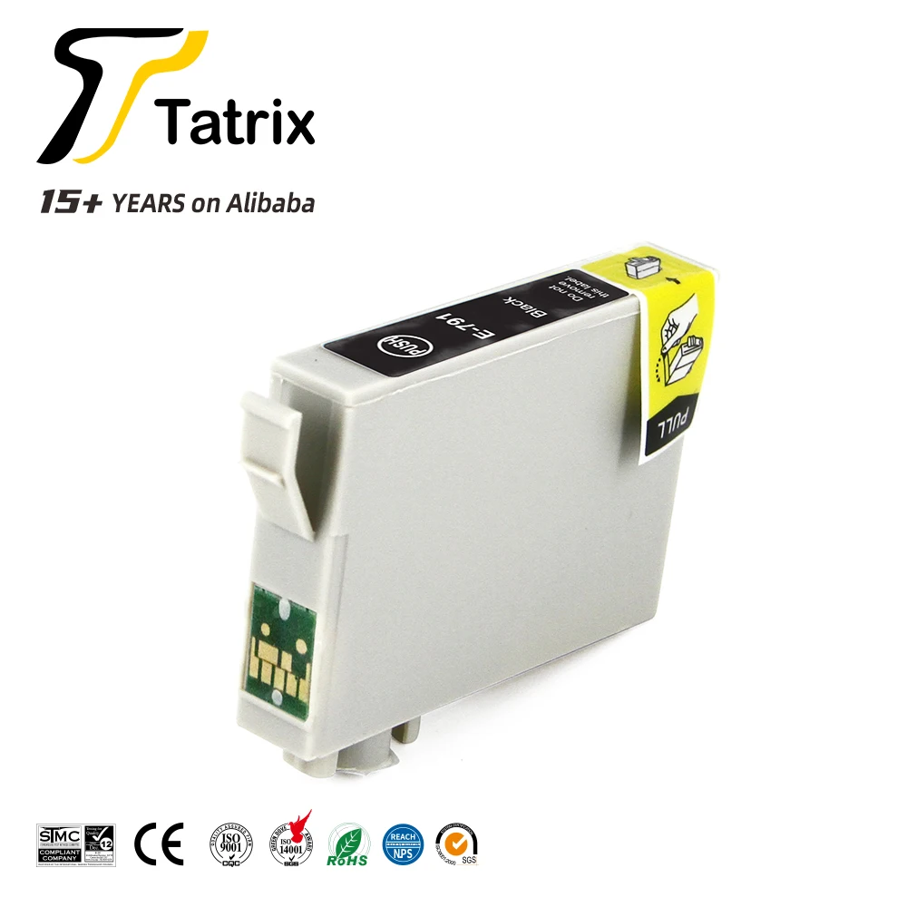 Цветной совместимый чернильный картридж Tatrix T0791 T0792 T0793 T0794 T0795 T0796 для принтера Epson Stylus Photo 1400 PX830FWD