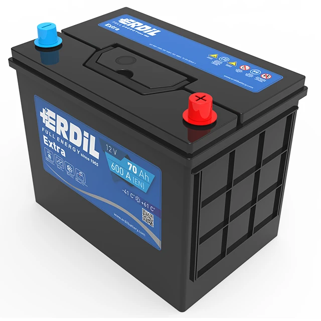 12 В, 70 Ач, стандартная азиатская JIS аккумуляторная батарея для автомобилей