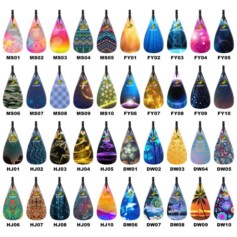 Весло для доски серфинга с одним изогнутым валом/весло каноэ из углеродного волокна