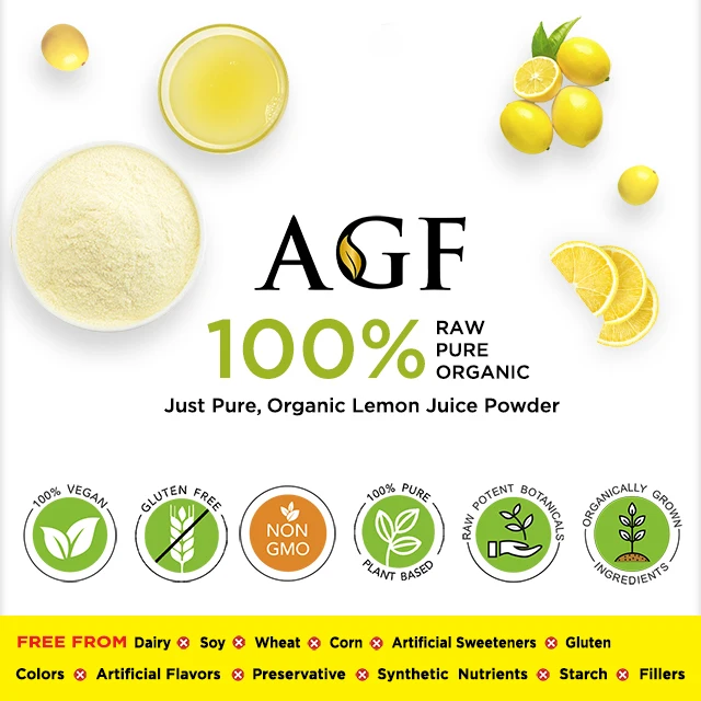Spray dried water soluble lemon extract powder / Private label lemon juice powder high in vitamin c and antioxidants