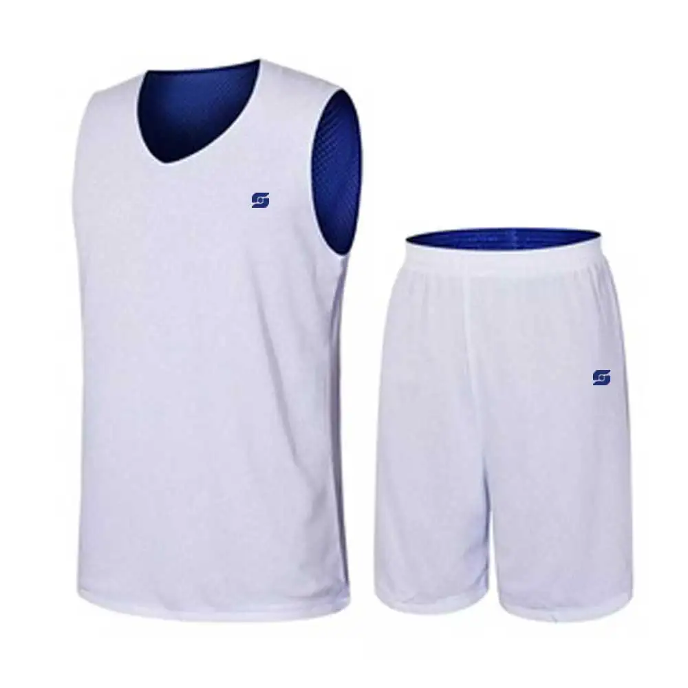 Comfortable Stretch Reversible Basketball Uniforms Factory Price Reversible Basketball Uniforms