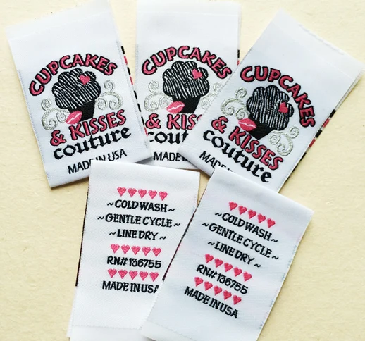 Good Quality embroidery Custom Garment Woven Neck Label for Clothing