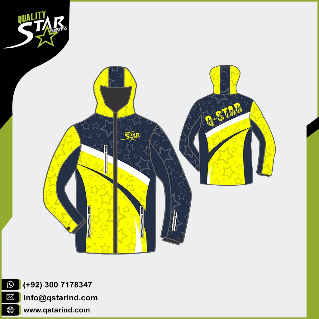 SKATING JACKET Custom Logo Winter Men Clothing Winter Jacket Windproof  Breathable Extra Zipper Snow Skating Jacket