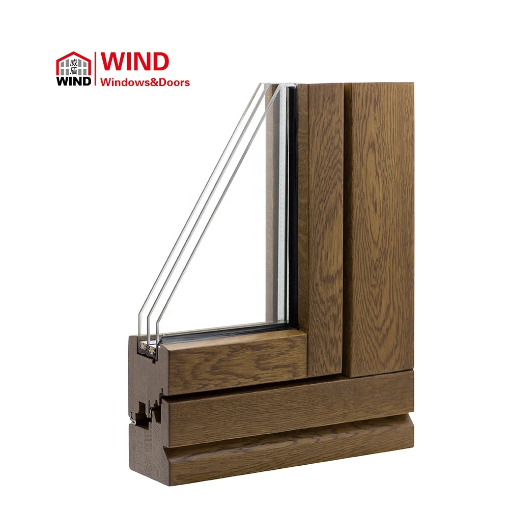 
Solid wood window outward opening European design German style casement window 