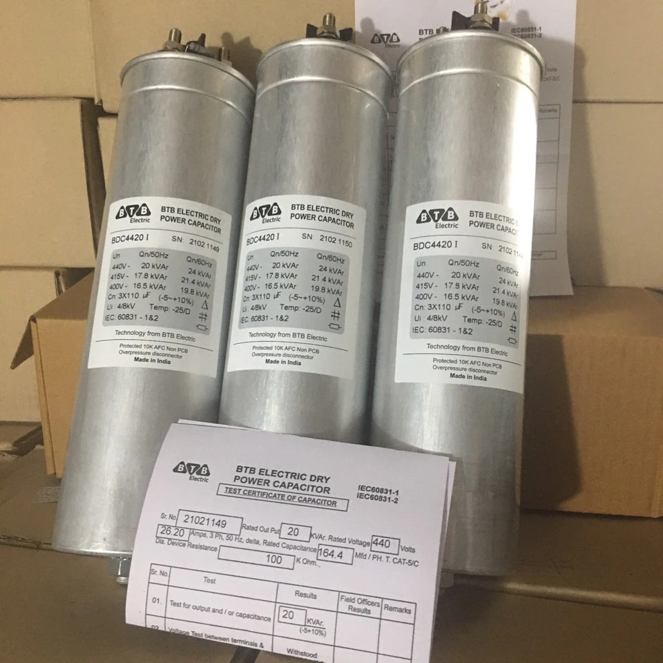 10kvar 3 phases 440v power quality capacitor  dry type  new year  2021  MADE IN TURKEY
