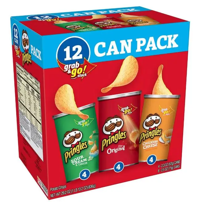 Pringles style healthy food potato chips