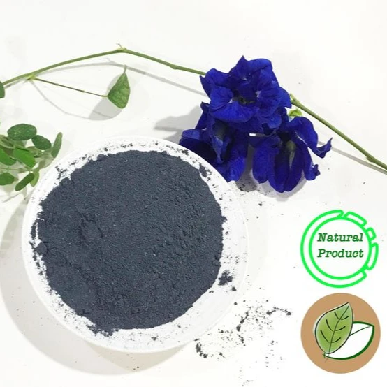 Private Label OEM Organic Butterfly Pea Flower Tea Powder Premium Grade Fine Ground Bulk From Thailand