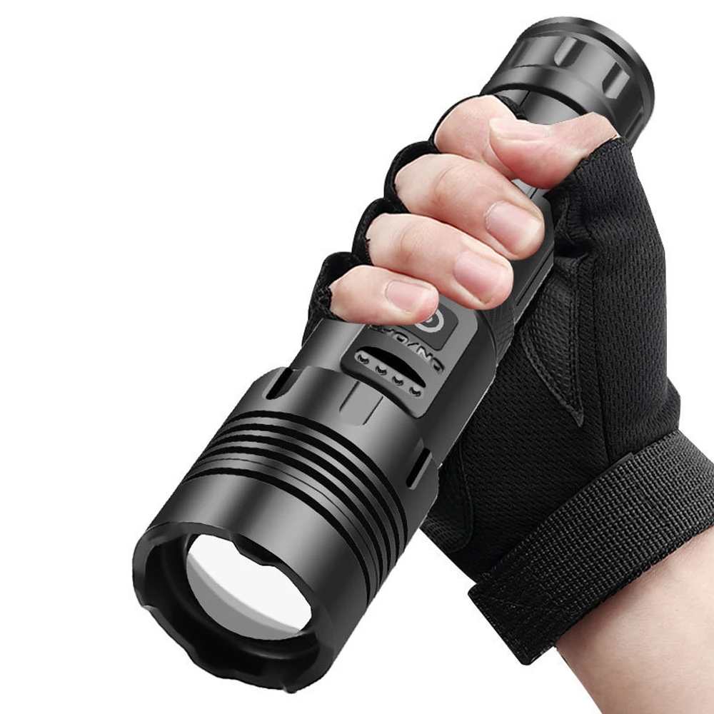 1500 lumen 3 Modes Lighting COB Outdoor Camping P70 Zoomable Torch Flashlight USB Rechargeable LED Flashlight