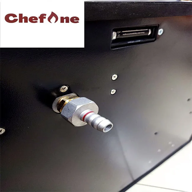 Premium Quality New Style Black ChefOne 2 Hyper Burner Built-in Tempered Glass Gas Stove for Kitchen