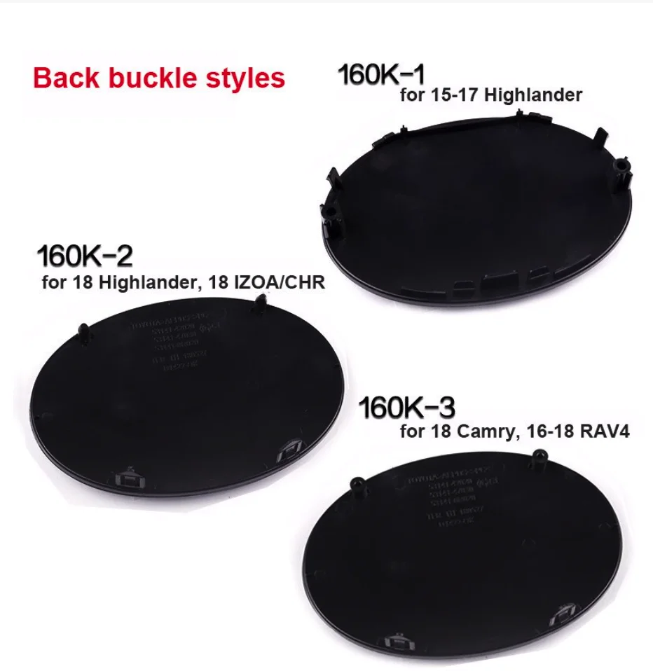 
Car Style ABS 4D Front Grill Car Badge Emblem Led Logo Light for 2014-2017 Prado LC150 Toyota 