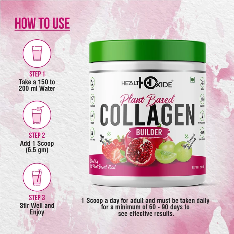 Best Quality Wholesale Healthcare Supplement Plant Based Collagen Builder 200 gm