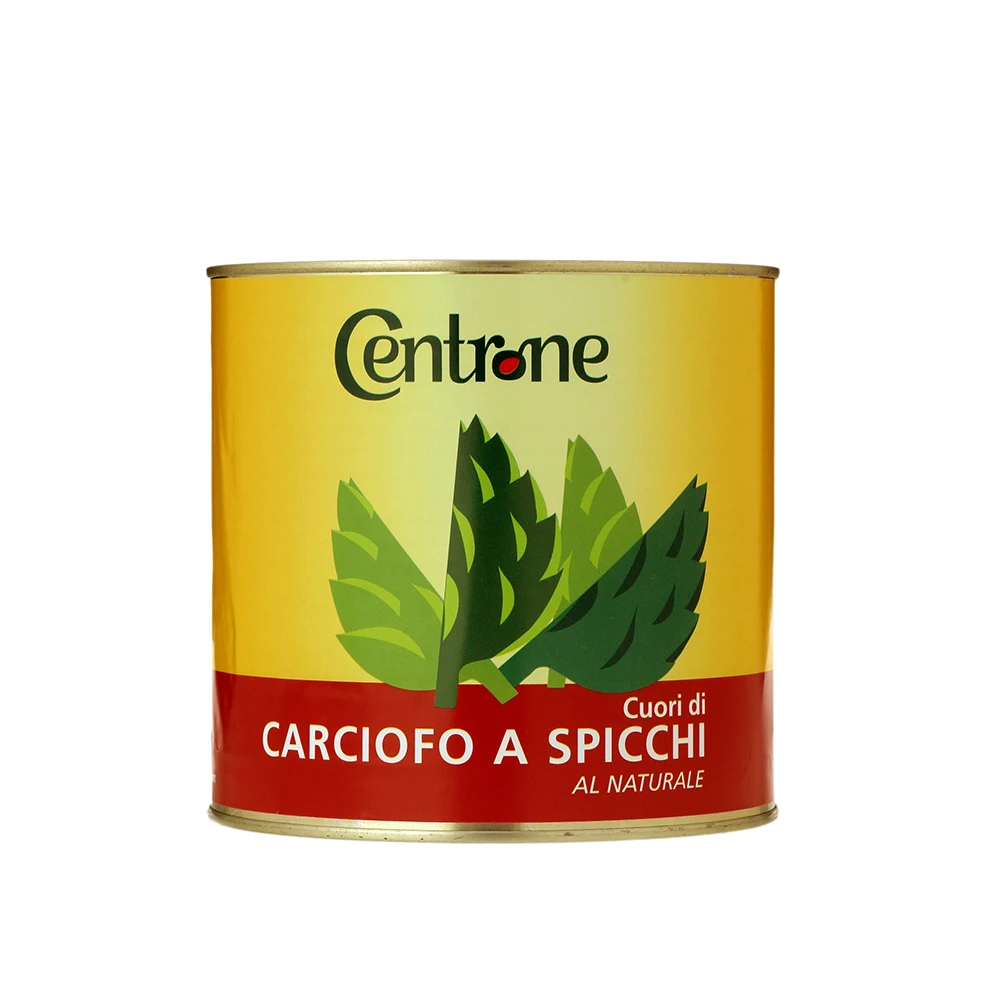 Centrone quarters hearts of artichoke in brine 3kg tin for restaurant