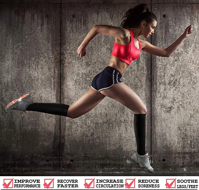 Wholesale Compression Socks for Women & Men 15-20 mmHg is Best Athletic Running Flight  Travel Nurses Edema