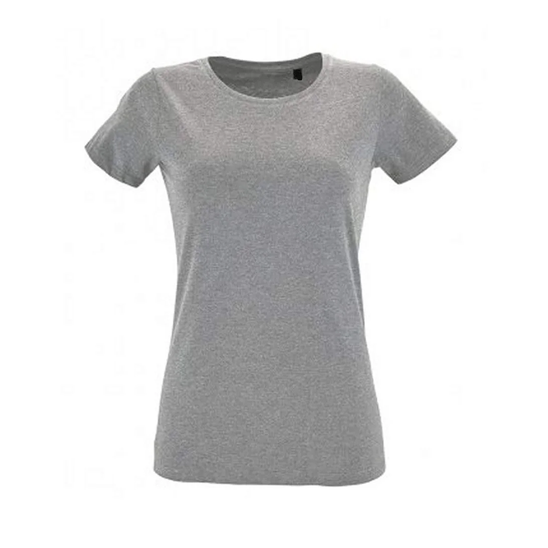 Высокое качество индивидуальная оптовая продажа разноцветная женская футболка с круглым вырезом из бангладеш