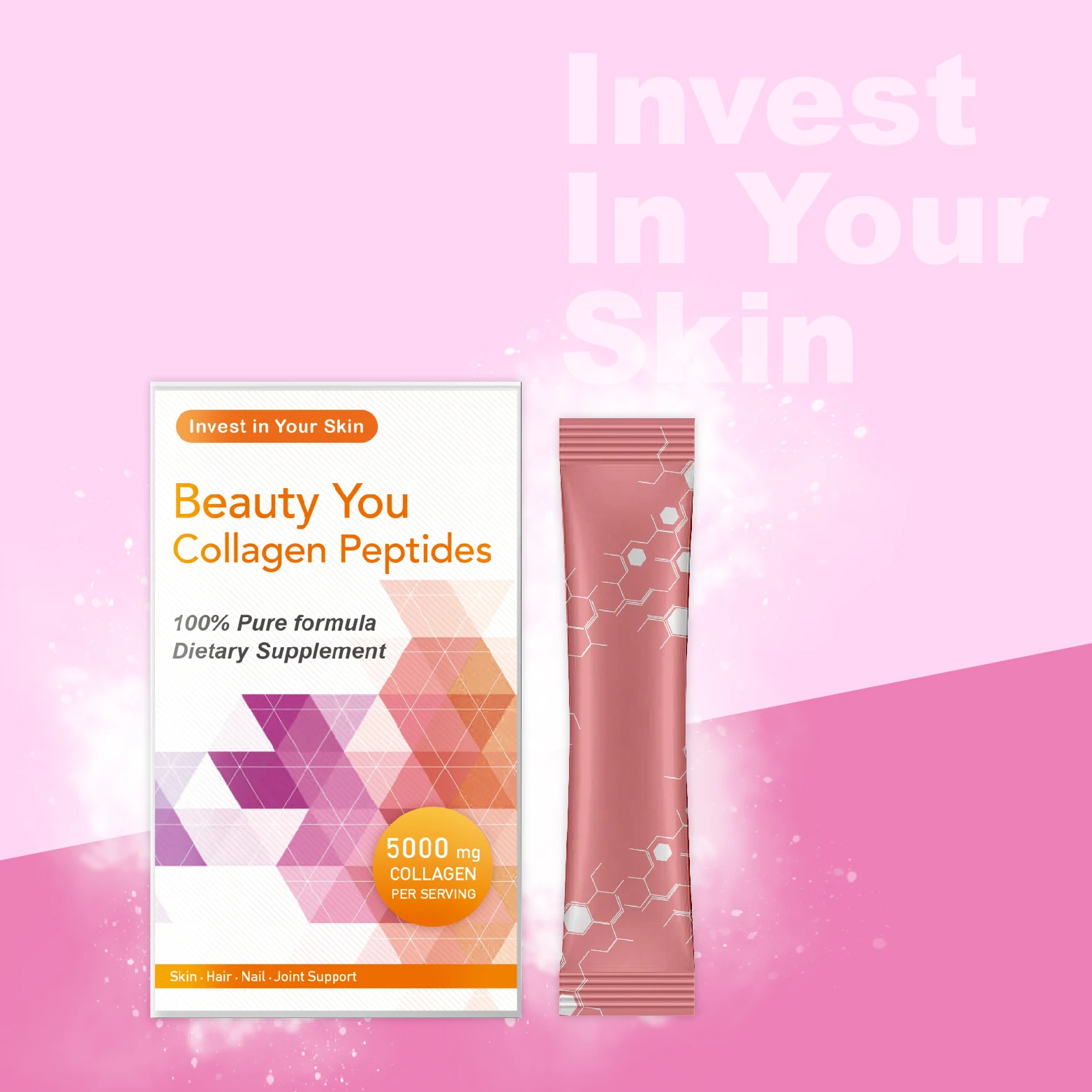 Стойкая блестящая добавка для кожи, КОЛЛАГЕНОВЫЙ ПОРОШОК и напиток глюты на сентябрь