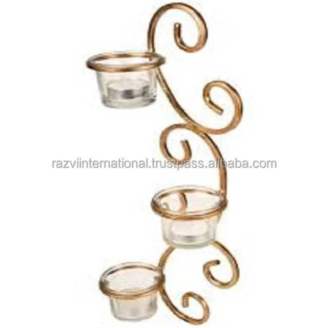 Creative Vintage Metal Candlestick Home Decoration Handmade Candle Holder Candlestick Decor Miniature Home Decor Wall sconce