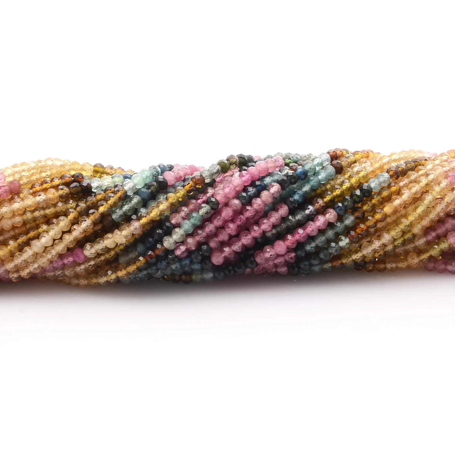  Лучшее качество натуральный драгоценный камень AAA без краски химикатов отверстие 0 25 мм бусины из турмалина размер 1-4