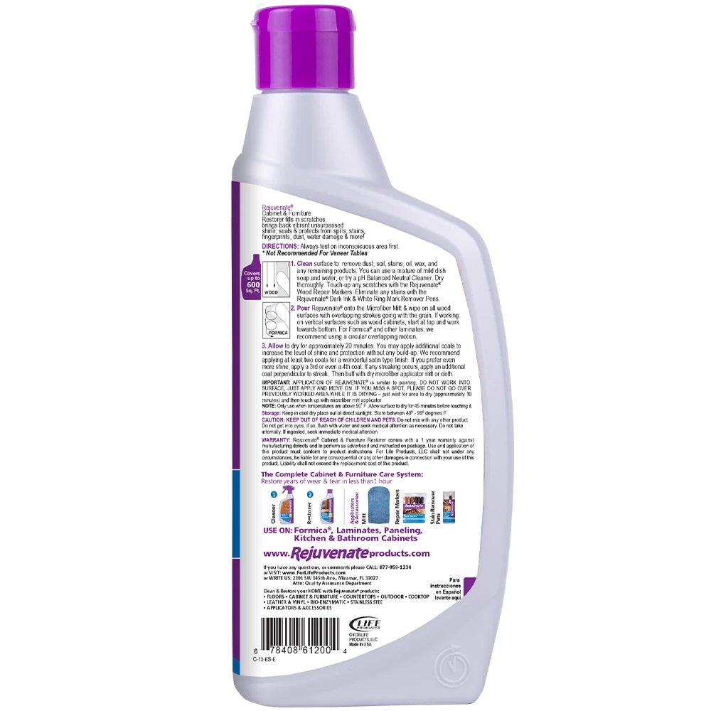 Home Cleaning Items For Wooden Floor Polisher With Mitt Applicator RJ 13CSCBM Rejuvenate Cabinet Furniture Restorer