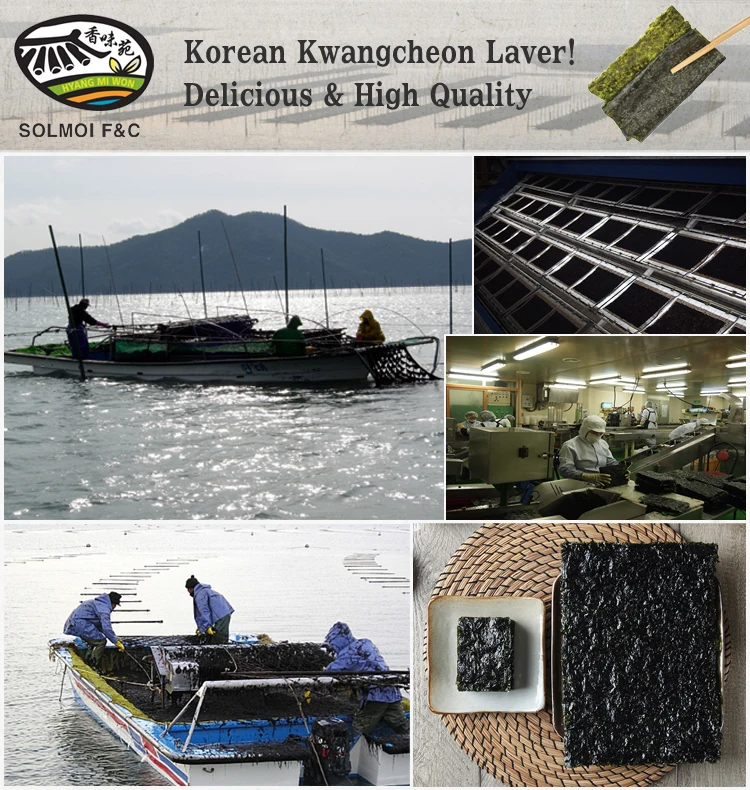 Корейские морские водоросли сертификат HACCP Нори Снэк-сыр 20 г