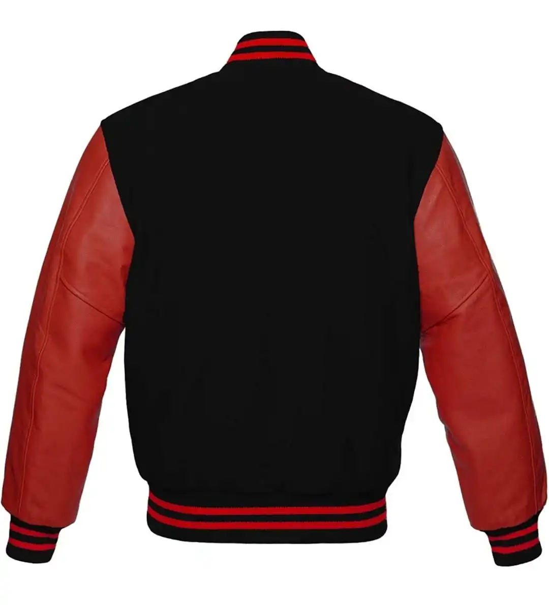 
Mens Baseball Style Red and white Varsity Jacket 