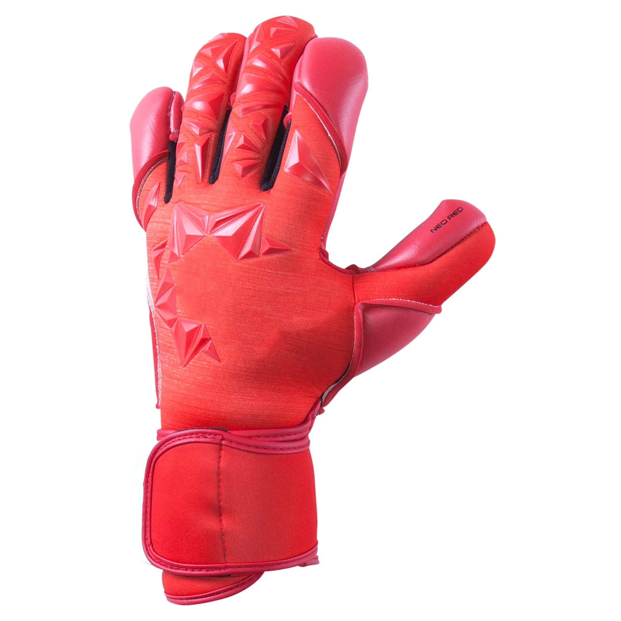 Bright color Latex sport goalkeeper gloves Soccer Goalie Gloves with rubber punch zone hybrid cut German latex professional