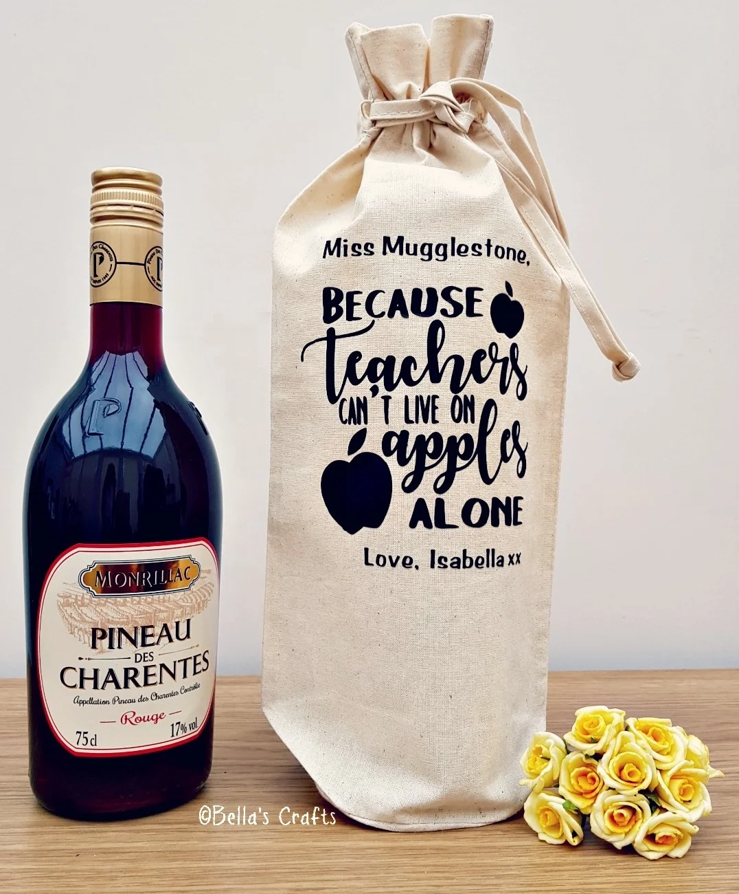 Natural jute wine bag Burlap bottle drawstring bag Promotional Jute Bag
