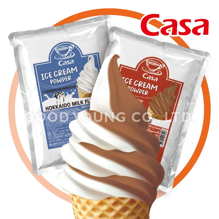 HALAL Ice Cream Wholesale Chocolate Flavor Instant Soft Serve Ice Cream Powder Mix
