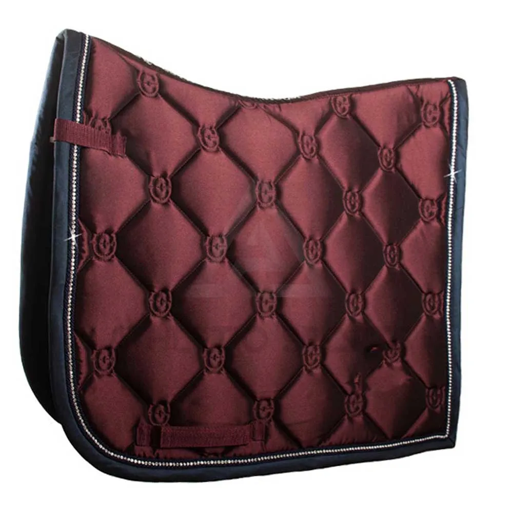 Reasonable Prices Horse Saddle Pad Polyester Fabric Saddle Pad With Crystal Horse Glitter Comfort Saddle Pad