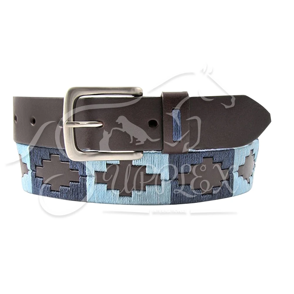 
Unisex Western Leather Handmade Thread Polo Belt for Leather Belts Argentina 