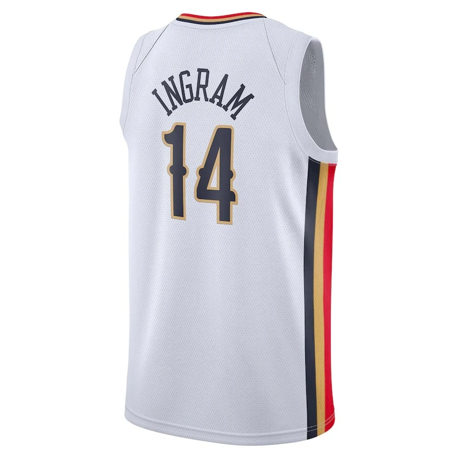 Мужские майки Брендона инграмма #14 от фабрики баскетбольные сшитая униформа топы рубашки сублимированная спортивная одежда